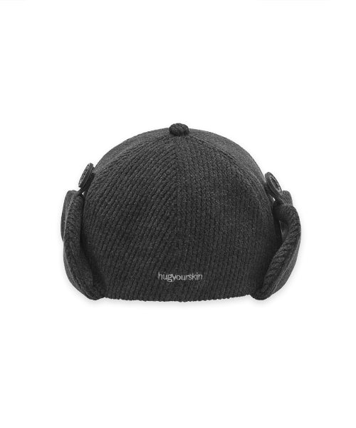 FLAP BUTTON CAP - 3 COLORS CHARCOAL