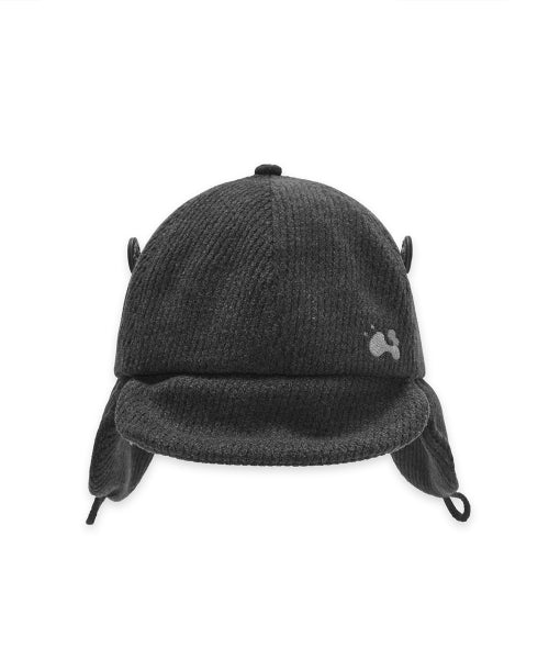 FLAP BUTTON CAP - 3 COLORS CHARCOAL