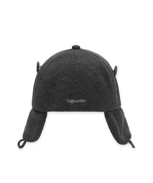 FLAP BUTTON CAP - 3 COLORS CHARCOAL