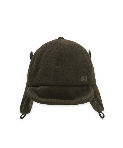 FLAP BUTTON CAP - 3 COLORS BROWN