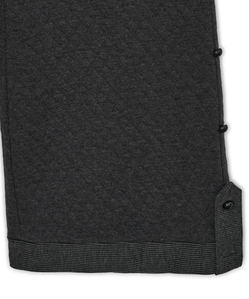 FLAP BUTTON PANTS - 2 COLORS CHARCOAL