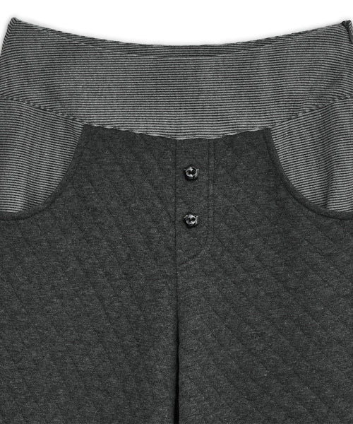 FLAP BUTTON PANTS - 2 COLORS GREY