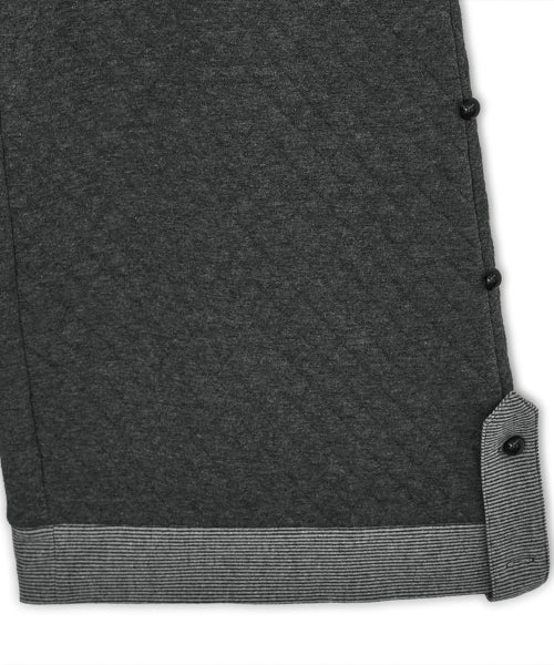 FLAP BUTTON PANTS - 2 COLORS GREY