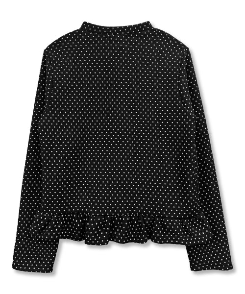 DOT DAISY LOGO KNIT CARDIGAN BLACK