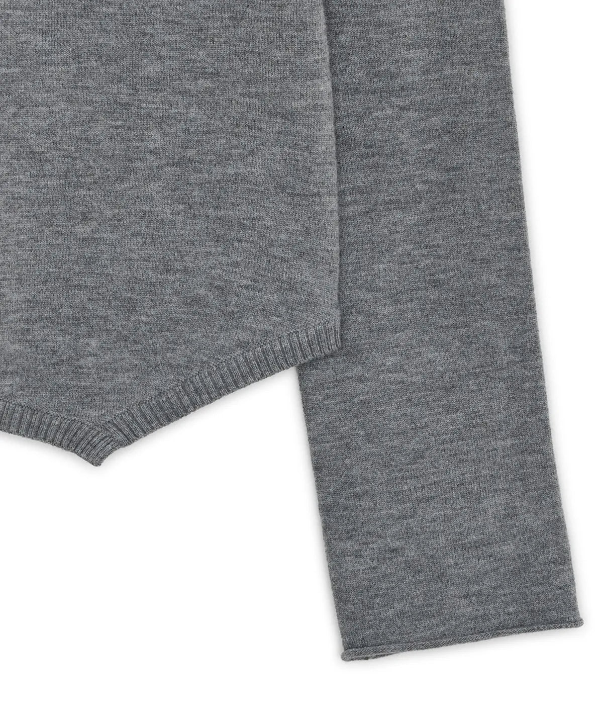 Fallen Angel Button Knit Top - GREY