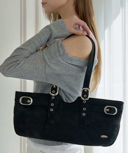 MIDDLE ONIX SHOULDER BAG - 2 COLORS BLACK