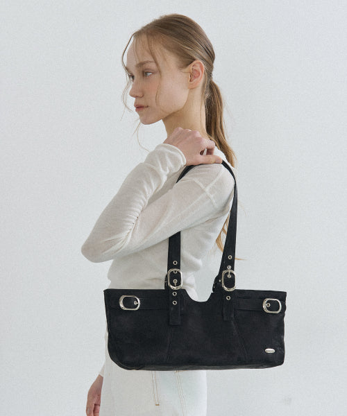 MIDDLE ONIX SHOULDER BAG - 2 COLORS BLACK