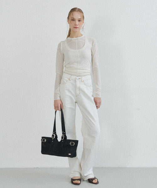 MIDDLE ONIX SHOULDER BAG - 2 COLORS BLACK