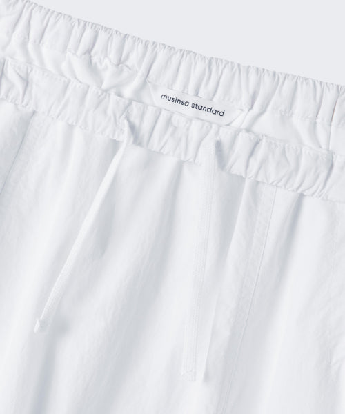 WOMENS NYLON LUCID LONG SKIRT #韓韶禧同款! - 3 COLORS WHITE