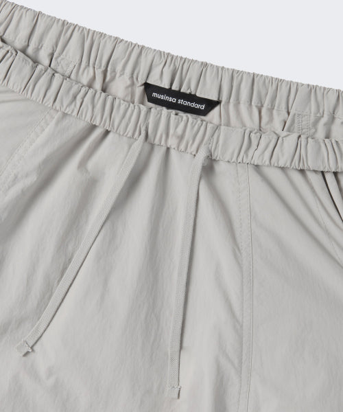 WOMENS NYLON LUCID LONG SKIRT #韓韶禧同款! - 3 COLORS GREY