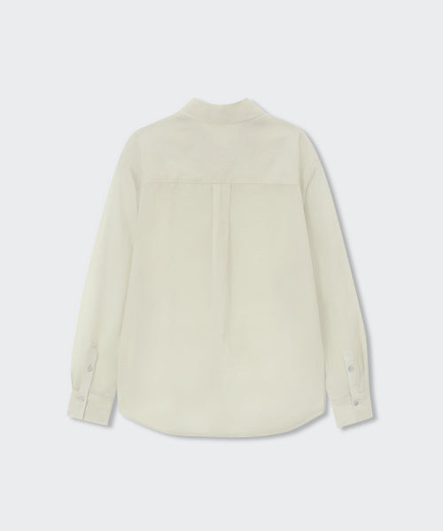 WOMENS RELAXED SHEER SHIRT #韓韶禧同款! - 4 COLORS GREEN