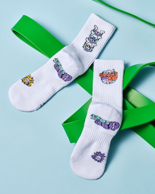 5-PACK COOLMAX SPORTS CREW SOCKS - 2 COLORS WHITE