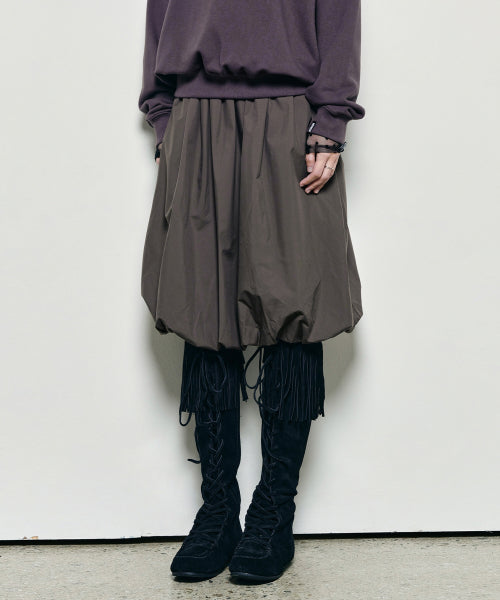 BUTTERFLY VOLUME BALLOON SKIRT #徐睿知同款! - 2 COLORS CHARCOAL