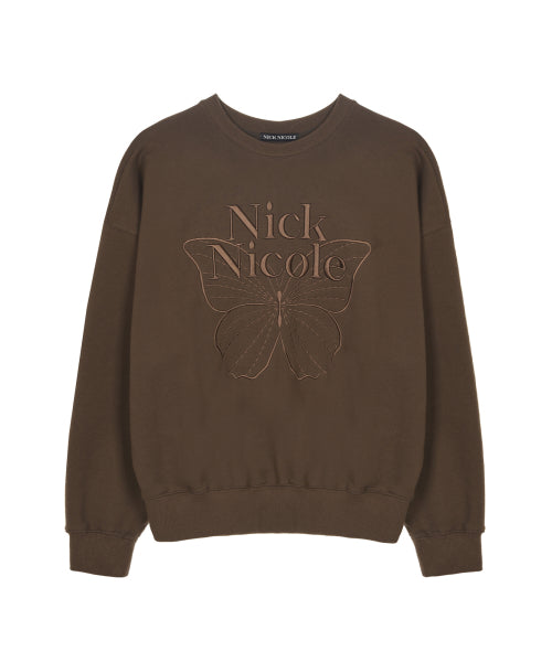 VOLUME BUTTERFLY SIGNATURE SWEATSHIRT #徐睿知同款! - 10 COLORS BROWN