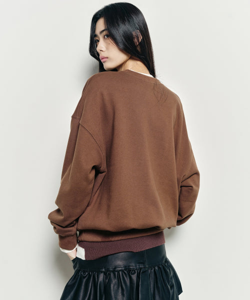 VOLUME BUTTERFLY SIGNATURE SWEATSHIRT #徐睿知同款! - 10 COLORS CREAM