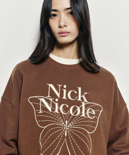 VOLUME BUTTERFLY SIGNATURE SWEATSHIRT #徐睿知同款! - 10 COLORS CREAM