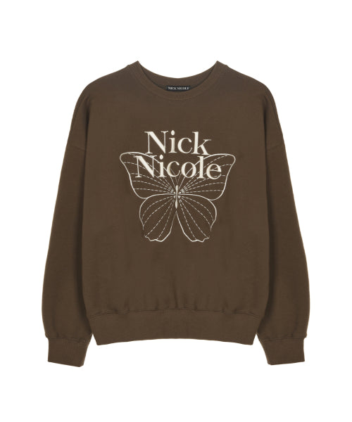 VOLUME BUTTERFLY SIGNATURE SWEATSHIRT #徐睿知同款! - 10 COLORS CREAM