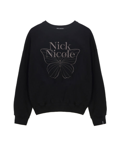 VOLUME BUTTERFLY SIGNATURE SWEATSHIRT #徐睿知同款! - 10 COLORS CHARCOAL