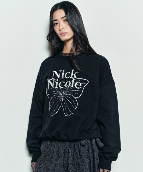 VOLUME BUTTERFLY SIGNATURE SWEATSHIRT #徐睿知同款! - 10 COLORS WHITE