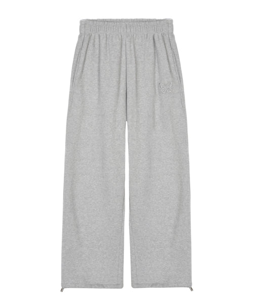BUTTERFLY WARM COTTON SWEAT PANTS #徐睿知同款! - 2 COLORS GREY