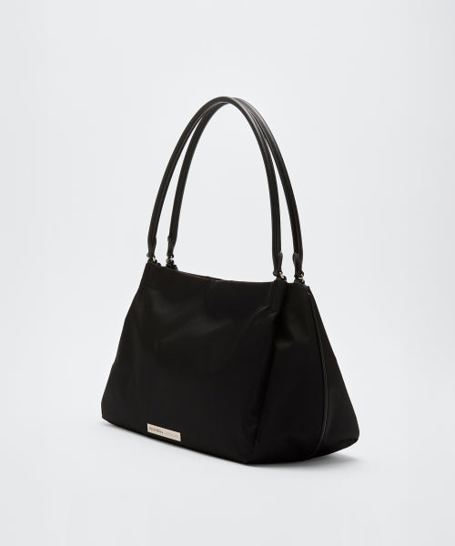 NIKKI NYLON SHOULDER BAG BLACK