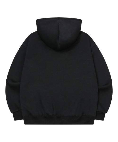 LOGO HOODIE TEE UNISEX - 2 COLORS BLACK