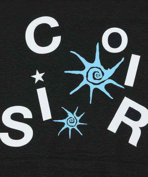 LOGO HOODIE TEE UNISEX - 2 COLORS BLACK