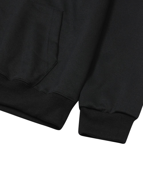 LOGO HOODIE TEE UNISEX - 2 COLORS BLACK