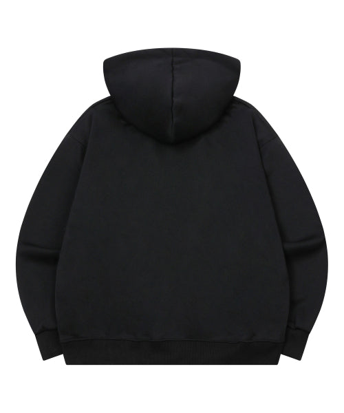 TEE LOGO HOODIE TEE UNISEX - 2 COLORS BLACK