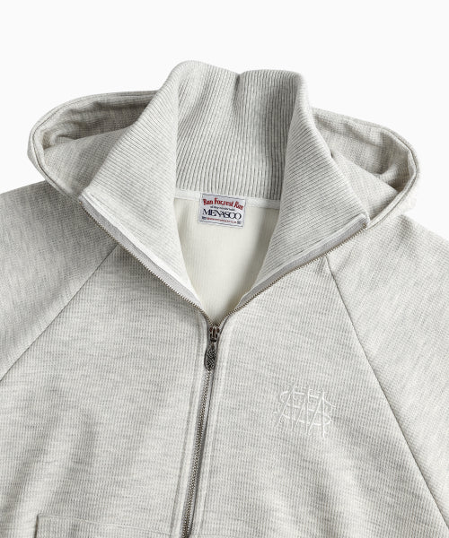 WAFFLE MINK DAILY HOODED ZIP UP - 4 COLORS OATMEAL