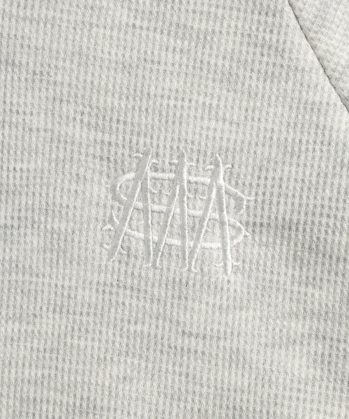 WAFFLE MINK DAILY HOODED ZIP UP - 4 COLORS OATMEAL