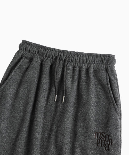 TERRY FLEECE LONG SKIRT - 3 COLORS CHARCOAL