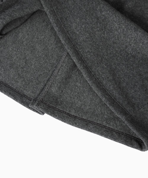 TERRY FLEECE LONG SKIRT - 3 COLORS CHARCOAL
