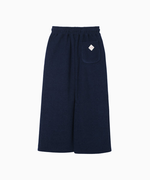 TERRY FLEECE LONG SKIRT - 3 COLORS NAVY