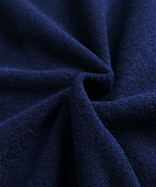 TERRY FLEECE LONG SKIRT - 3 COLORS NAVY