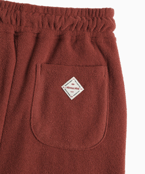 TERRY FLEECE LONG SKIRT - 3 COLORS RED