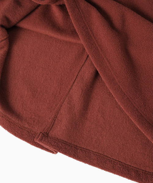 TERRY FLEECE LONG SKIRT - 3 COLORS RED
