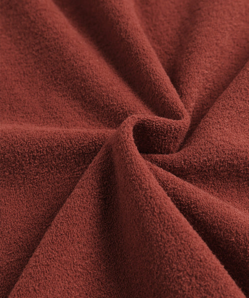 TERRY FLEECE LONG SKIRT - 3 COLORS RED