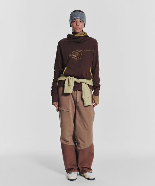 POCKET POINT COTTON TRACK PANTS - 2 COLORS BROWN