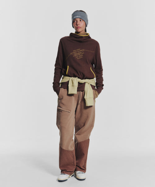 POCKET POINT COTTON TRACK PANTS - 2 COLORS BROWN