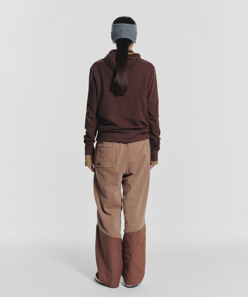 POCKET POINT COTTON TRACK PANTS - 2 COLORS BROWN