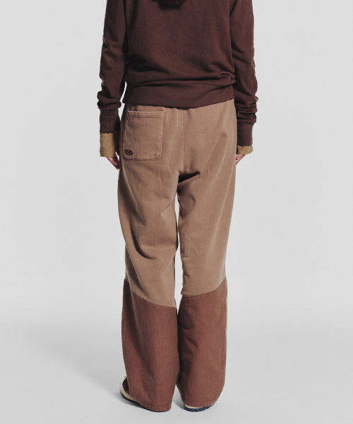 POCKET POINT COTTON TRACK PANTS - 2 COLORS BROWN