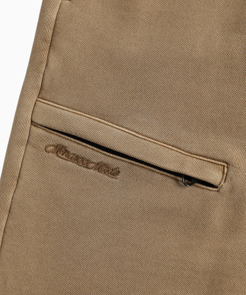 POCKET POINT COTTON TRACK PANTS - 2 COLORS BROWN