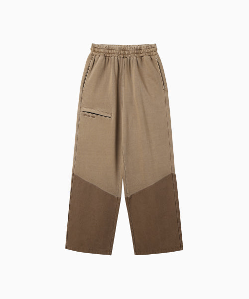 POCKET POINT COTTON TRACK PANTS - 2 COLORS BROWN