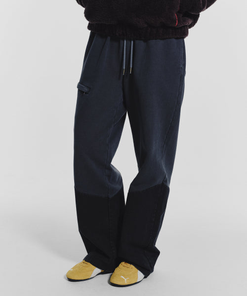 POCKET POINT COTTON TRACK PANTS - 2 COLORS CHARCOAL