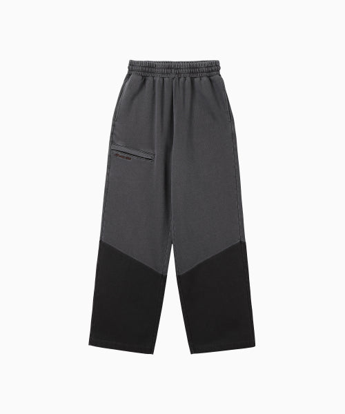 POCKET POINT COTTON TRACK PANTS - 2 COLORS CHARCOAL