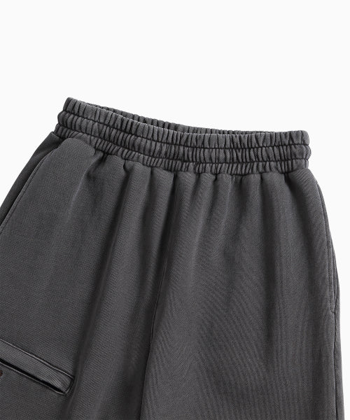 POCKET POINT COTTON TRACK PANTS - 2 COLORS CHARCOAL
