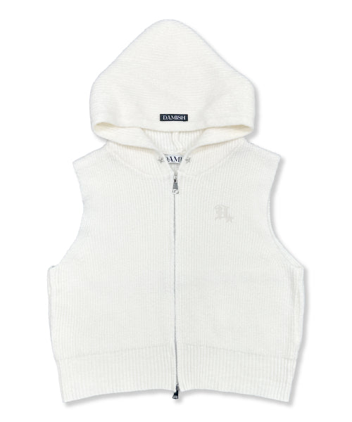 LOGO STAR KNIT HOODIE - 3 COLORS CREAM