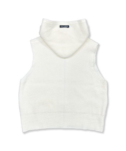 LOGO STAR KNIT HOODIE - 3 COLORS CREAM