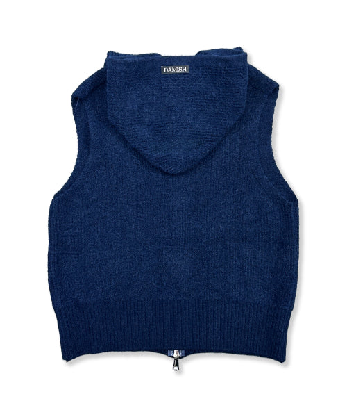 LOGO STAR KNIT HOODIE - 3 COLORS NAVY